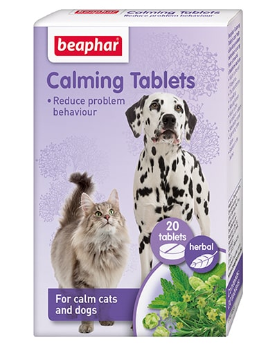 Avbildet: Beaphar Calming Tablets - beroligende tabletter til hund og katt
