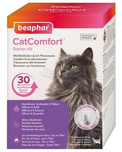 Avbildet: Beaphar CatComfort beroligende feromoner - katt og diffuser