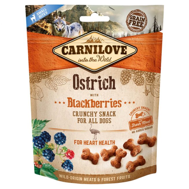 Avbildet: Carnilove Crunchy Snack - Struts med bjørnebær