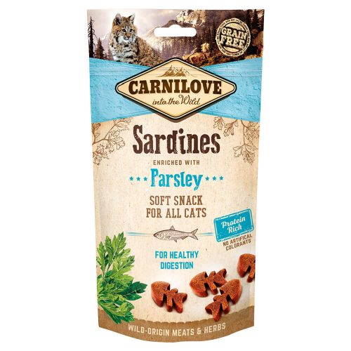 Avbildet: Carnilove Soft Snack med Sardiner