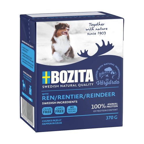 Avbildet: Bozita Reindeer (Reinsdyr) - Chunks in jelly 370g