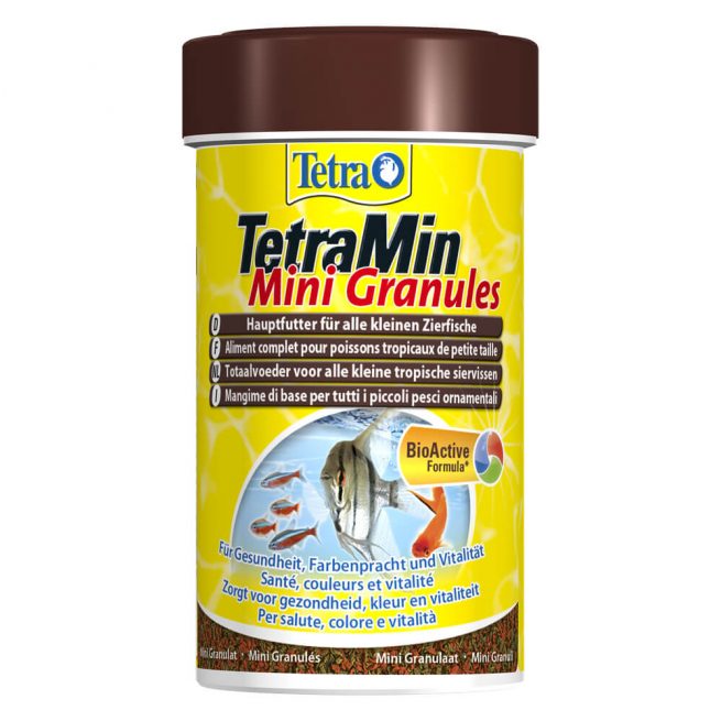 Avbildet: Tetra TetraMin Mini Granules fiskemat