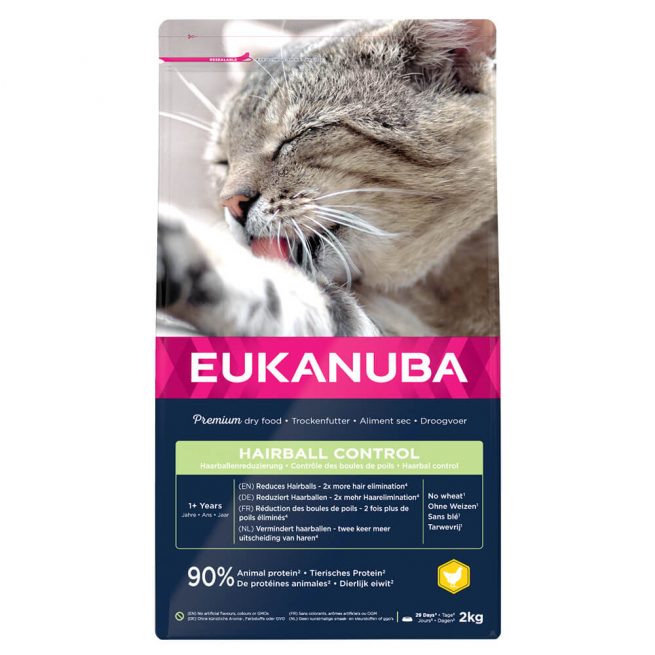 Avbildet: Eukanuba Hairball Control - 2 kg