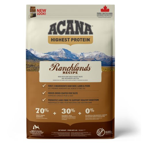 Avbildet: Acana Highest Protein - Ranchlands - 6kg