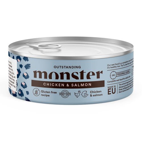 Avbildet: Monster - Våtfôr/Kattemat - Multi Protein Kylling og Laks