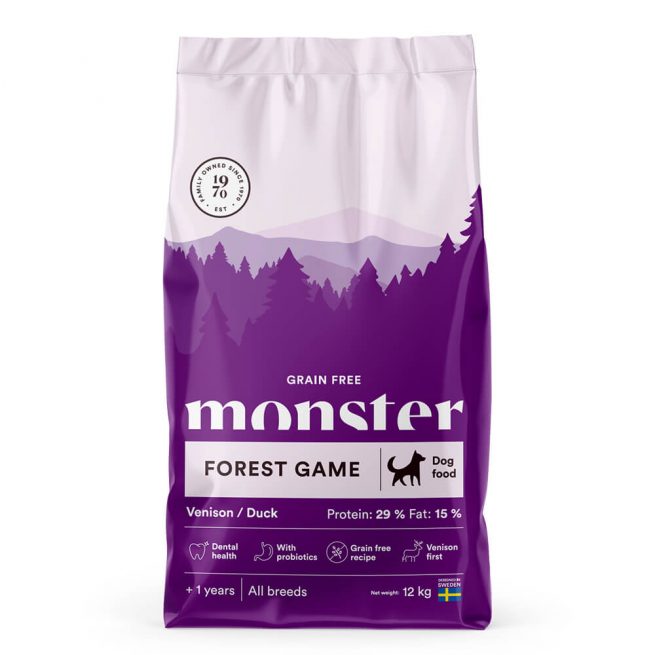 Avbildet: Monster Dog Grain Free Forest Game, 12 kg