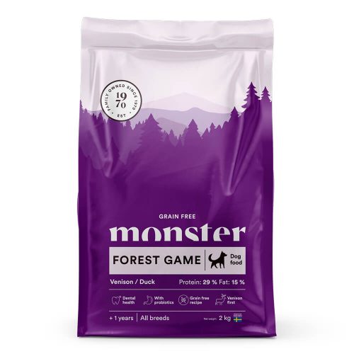 Avbildet: Monster Dog Grain Free Forest Game, 2 kg