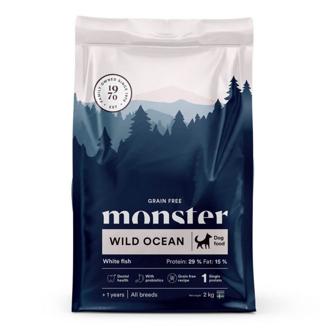 Avbildet: Monster Dog Grain Free Wild Ocean, 2 kg