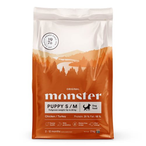 Avbildet: Monster Dog Original Puppy S/M, 2 kg