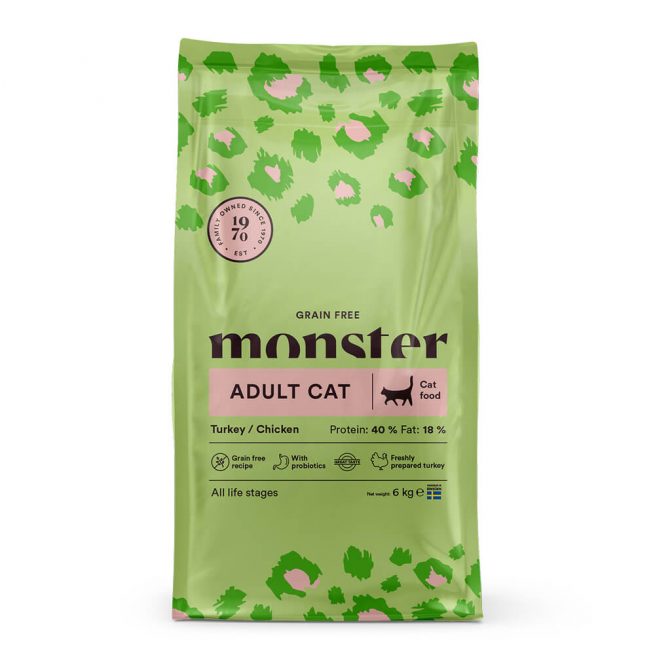 Avbildet: Monster Cat Grain Free Adult, 6 kg