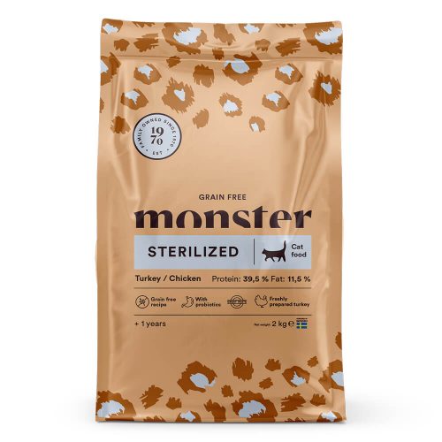Avbildet: Monster Cat Grain Free Sterilized, 2 kg