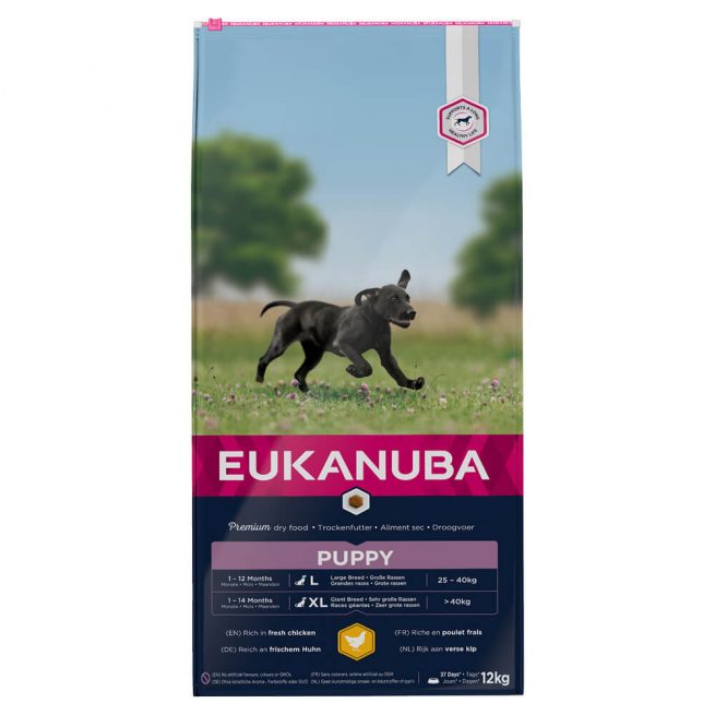 Avbildet: Eukanuba Puppy Large Breed, 12 kg