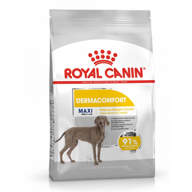Avbildet: Royal Canin Dermacomfort Maxi hundefôr