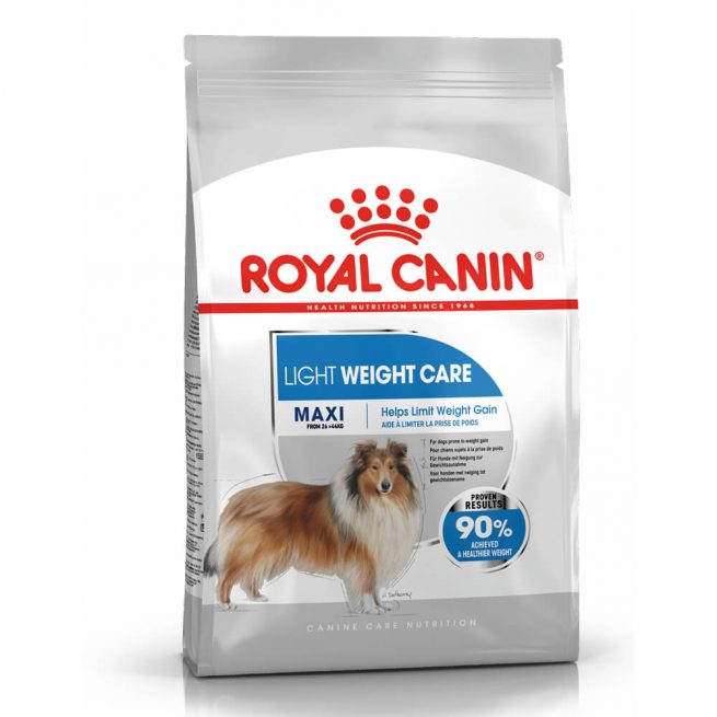 Avbildet: Royal Canin Light Weight Care Maxi hundefôr