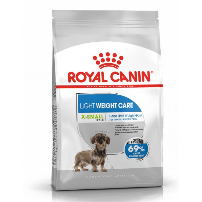 Avbildet: Royal Canin Light Weight Care X-Small hundefôr