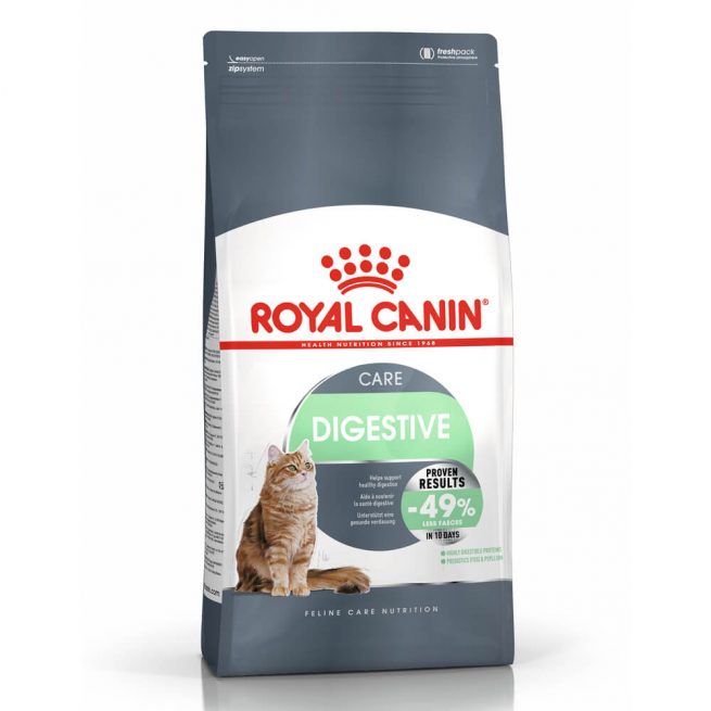 Avbildet: Royal Canin Digestive Care kattemat