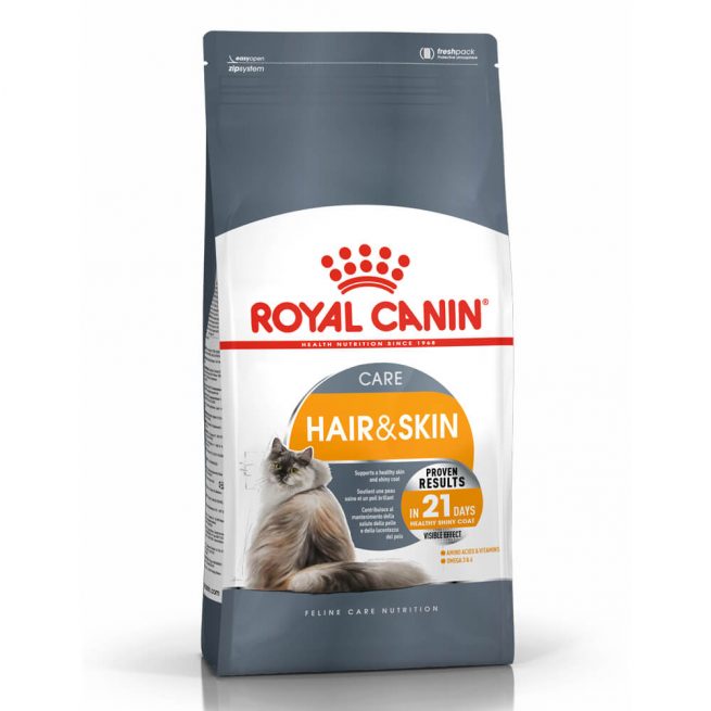 Avbildet: Royal Canin Hair & Skin Care kattemat