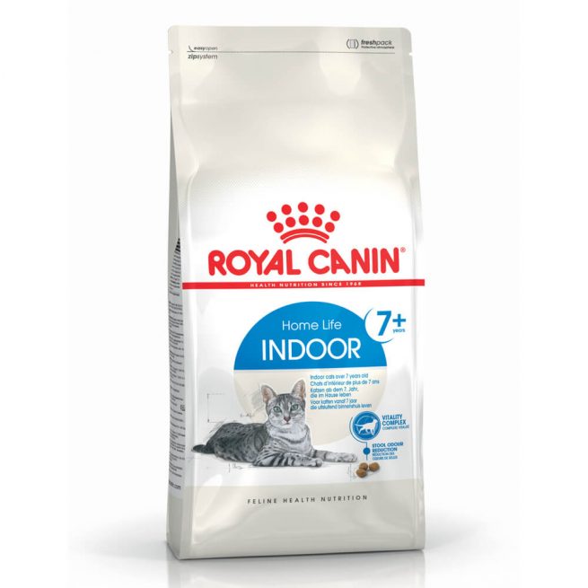 Avbildet: Royal Canin Indoor 7+ kattemat