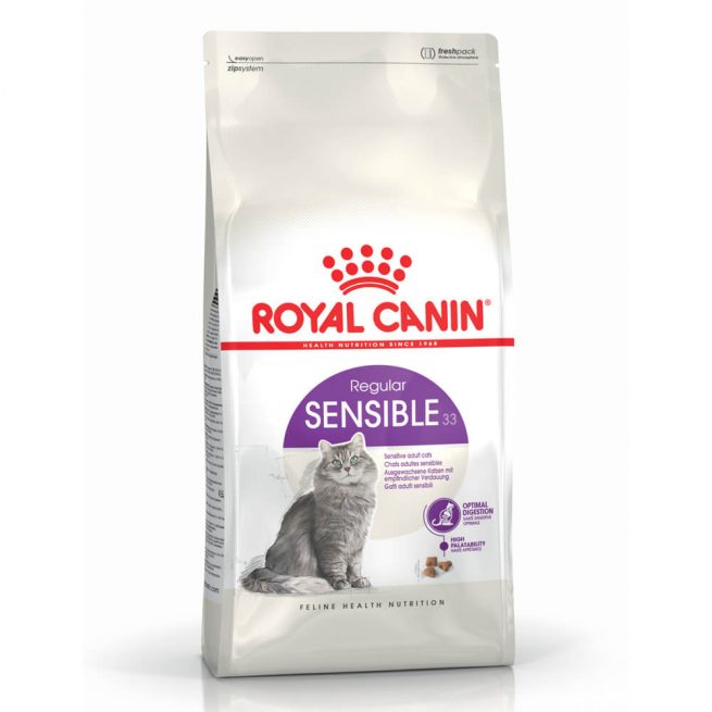 Avbildet: Royal Canin Regular Sensible 33 kattemat