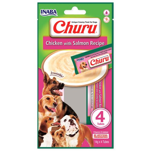 Avbildet: Churu Creamy Treat Chicken & Salmon - 4pk