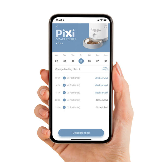 Avbildet: Catit - Pixi Smart Feeder Fôrautomat - Gratis app