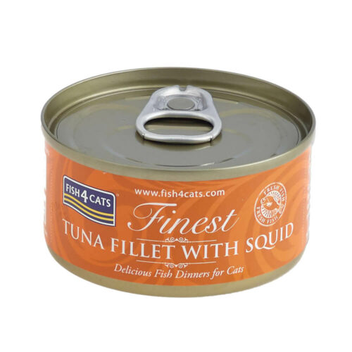 Avbildet: Fish4Cats Våtfôr - Finest - Tunfisk & Blekksprut
