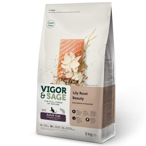 Avbildet: Vigor&Sage Lily Root Beauty Adult Cat 2 kg