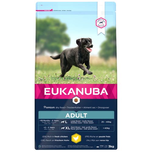 Avbildet: Eukanuba, Active Adult Large Breed, 3 kg