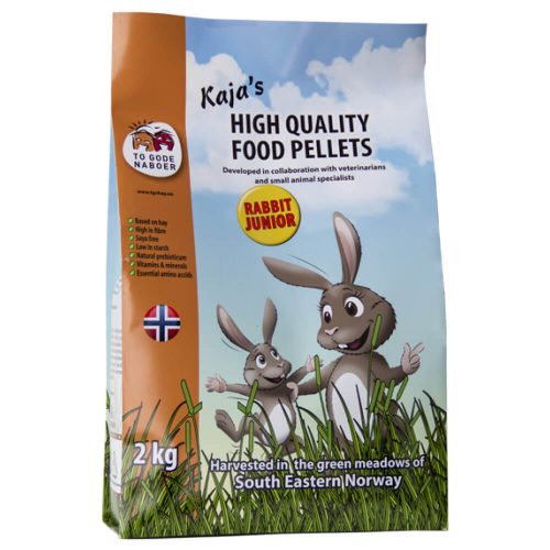 Avbildet: Kaja's pellets til junior kanin 2kg