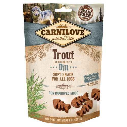 Avbildet: Carnilove Soft Snack - Ørret med dill