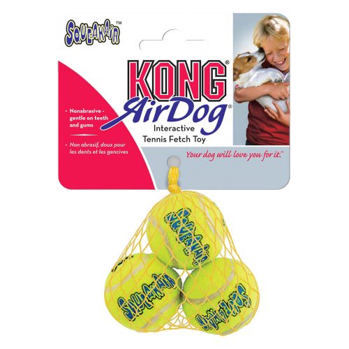 Avbildet: Kong AirDog Squeaker Tennisball Hundeleke X-Small 3 stk