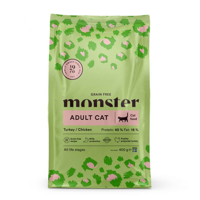 Avbildet: Monster Cat Grain Free Adult, 400 g