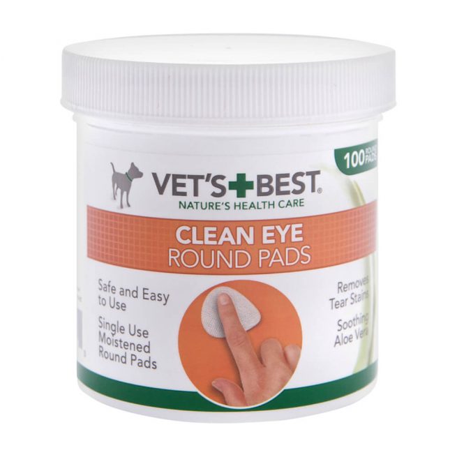 Avbildet: Vet's Best Clean Eye Round Pads