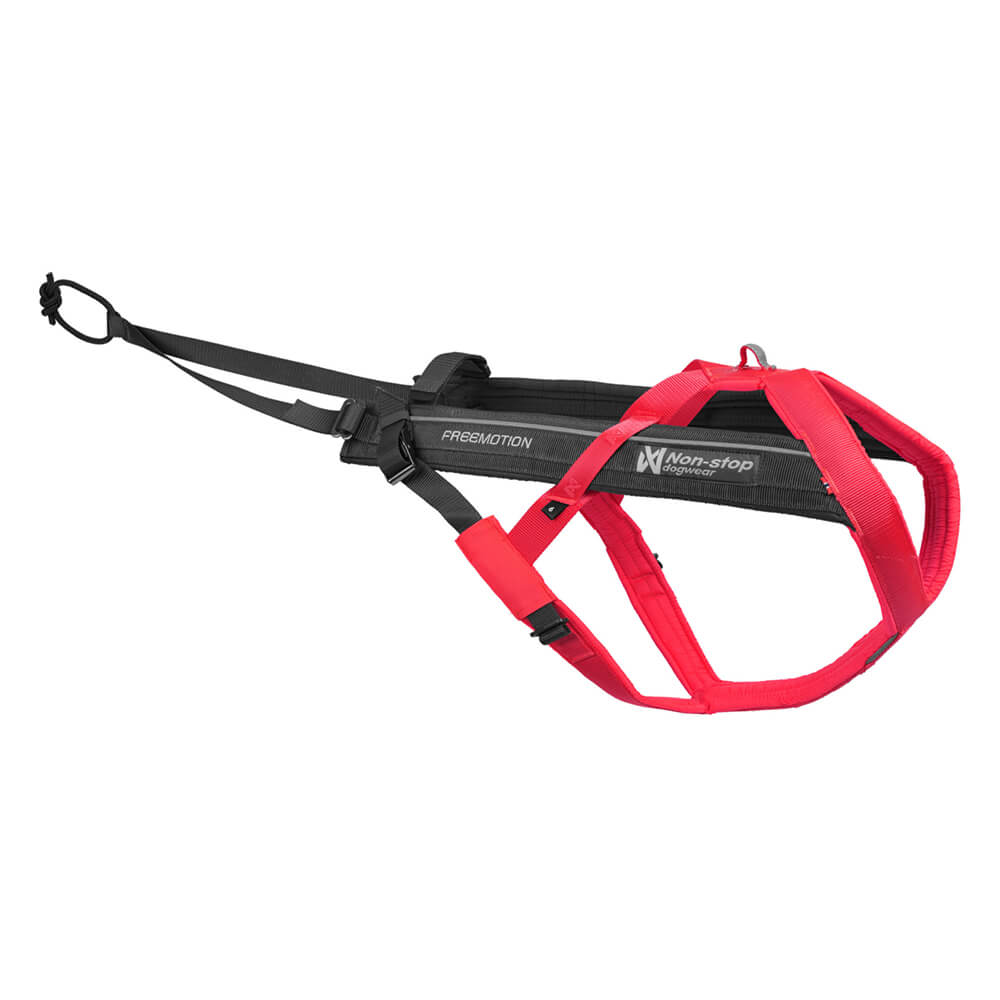Non-stop Dogwear Line Harness 5.0 For Large Dogs - Padded Sport Harness With 3 Leash Clips, Orange