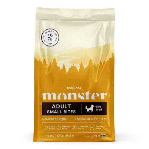 Avbildet: Monster Dog Original Adult Small Bites, 2 kg