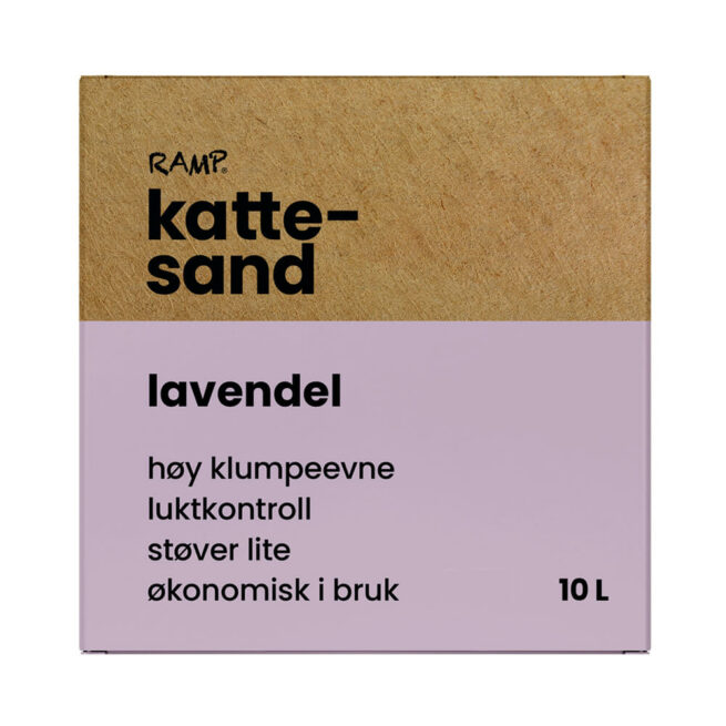 Avbildet: Ramp Kattesand Lavendel