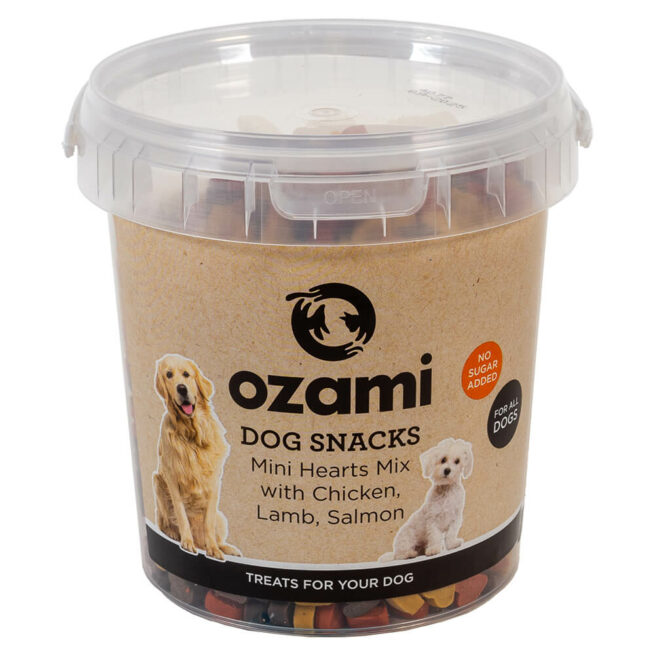 Dog Snack Mini Hearts Mix 500G