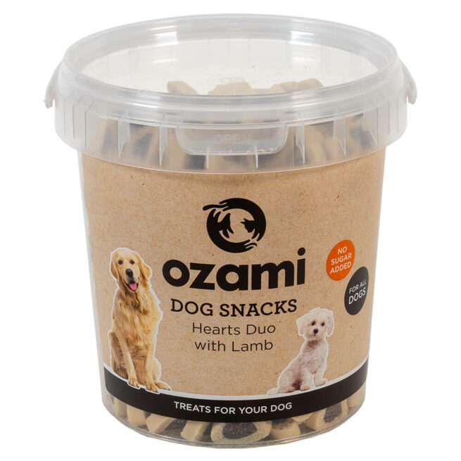 Ozami Dog Snack Hearts Duo Lamb 500g