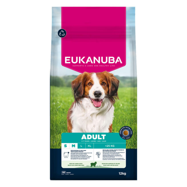 Eukanuba Tørrfor Adult Small Medium Lamb&Rice 12kg