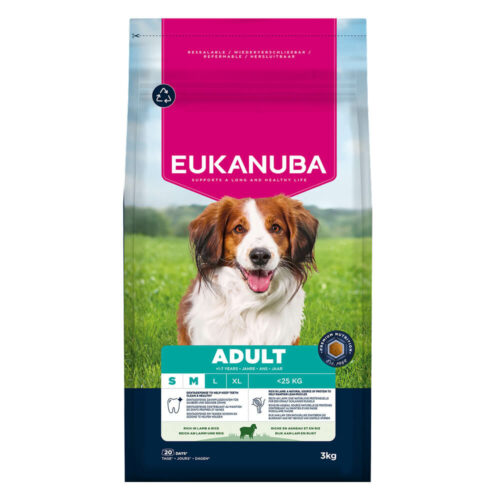 Eukanuba Tørrfor Adult Small Medium Lamb&Rice 3kg