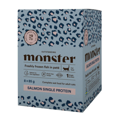 Monster Cat Pouches Salmon