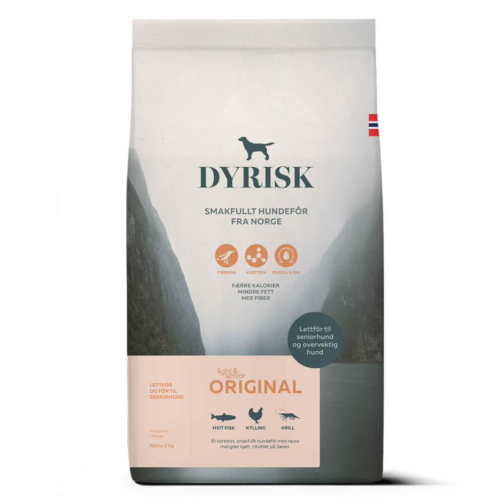 Dyrisk Tørrfor Light & Senior 2kg Dyrisk Tørrfor Light & Senior 2kg