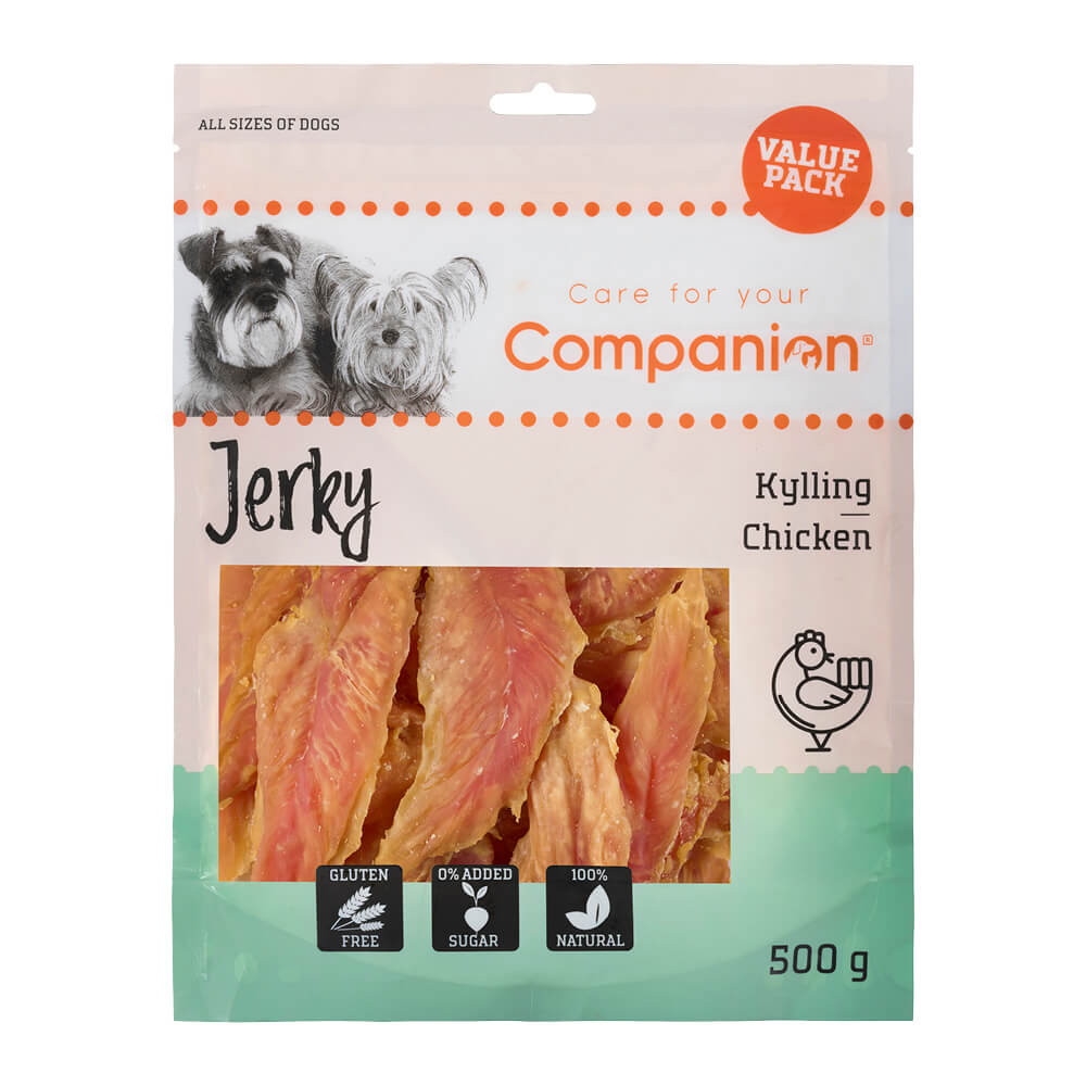 Companion Chicken Jerky 500g Companion Chicken Jerky 500g